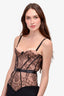 Agent Provocateur Black Lace Bustier Size 2