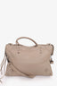 Balenciaga Taupe Leather 'Blackout' Top Handle with Strap