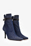 Stuart Weitzman Blue Denim Heeled Boots Size 36.5