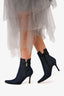 Stuart Weitzman Blue Denim Heeled Boots Size 36.5