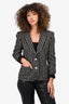 Celine Vintage Black/White Striped Blazer Size 40