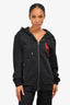 Alexander McQueen Black Red Skull Zip Hoodie Size M