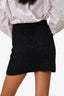 Sandro Black Sequin Embellished Skirt Size 34