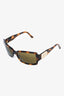 Bvlgari Brown Tortoiseshell Sunglasses with Crystal Embellished Sides