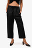 Simone Rocha Black Printed Drawstring Trousers Size 4