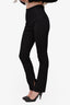 Alexander Wang Black High Waisted Pants with Ankle Slit Size 8