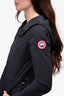 Canada Goose Black Soft Shell 'Brossard' Zip-Up Jacket Size S