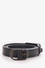 Balenciaga Black Leather Triple Tour Bracelet