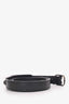 Balenciaga Black Leather Triple Tour Bracelet