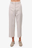 Acne Studios Cream Straight Leg Trousers Size 36