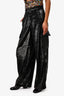 A.L.C. Black Sequin Cargo Pants Size 4