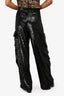 A.L.C. Black Sequin Cargo Pants Size 4