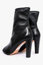 Stuart Weitzman Black Leather Peep Toe Booties Size 9.5