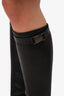 Pre-Loved Chanel™ Vintage Black Leather Heeled Knee High Boots Size 41 (As Is)