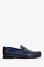 Louis Vuitton Navy Leather Monte Carlo Loafers Size 7.5 Mens