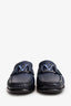 Louis Vuitton Navy Leather Monte Carlo Loafers Size 7.5 Mens