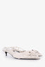 Valentino White Leather 03 Rose Edition Atelier Petal Slingback Pumps Size 40