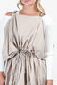 Christian Dior Beige Technical Taffeta Mid-Length Dress Size L