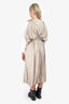 Christian Dior Beige Technical Taffeta Mid-Length Dress Size L