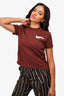 Jacquemus Brown Logo Cropped T-Shirt Size S