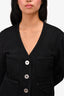 Low Classic Black Denim 'Pocket' Short Jacket Size L