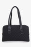 Gucci Black Canvas GG Monogram Boston Bag