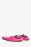 Manolo Blahnik Pink Satin Hangisi Flats Size 37