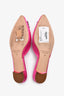 Manolo Blahnik Pink Satin Hangisi Flats Size 37