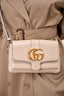 Gucci White Leather Small Arli Crossbody Bag