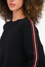 Christian Dior Black/Red Wool Stripe Detail Sweater Size M Mens