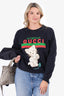 Gucci Black Kitten Embroidery Sweater Size XS