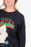 Gucci Black Kitten Embroidery Sweater Size XS