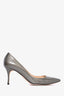 Manolo Blahnik Grey Patent Leather Pointed Heels Size 40