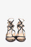 Jimmy Choo Black Patent Leather Strappy Heels Size 40