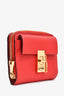 Chloe Red Leather Drew Compact Wallet