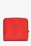 Chloe Red Leather Drew Compact Wallet