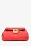 Chloe Red Leather Drew Compact Wallet