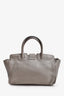 Saint Laurent Grey Leather Y Cabas Small Top Handle With Strap (As Is)