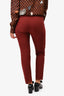 Vince Red High Waisted Straight Leg Pants Size M