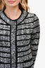 Marc Jacobs Black/White Tweed Long Coat Size 4