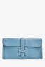 Hermès 2011 Blue Jean Epsom Leather Jige Elan 29 Clutch