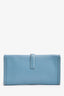 Hermès 2011 Blue Jean Epsom Leather Jige Elan 29 Clutch