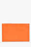 Hermès 2008 Orange Swift Leather Zipper Pouch