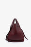 Celine Burgundy Leather 'Small Big' Bag