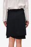 Prada Black/Navy Dipped Hem Skirt Size 40