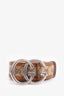 Gucci Beige/Brown GG Canvas Marmont Belt Size 95.38