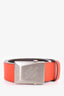 Louis Vuitton Red Leather Belt Size 90.36