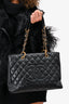 Pre-Loved Chanel™ 2008/09 Black Caviar Leather Grand Shopping Tote