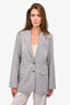 Birgitte Herskind Grey Single Breasted Blazer Size 38