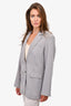 Birgitte Herskind Grey Single Breasted Blazer Size 38